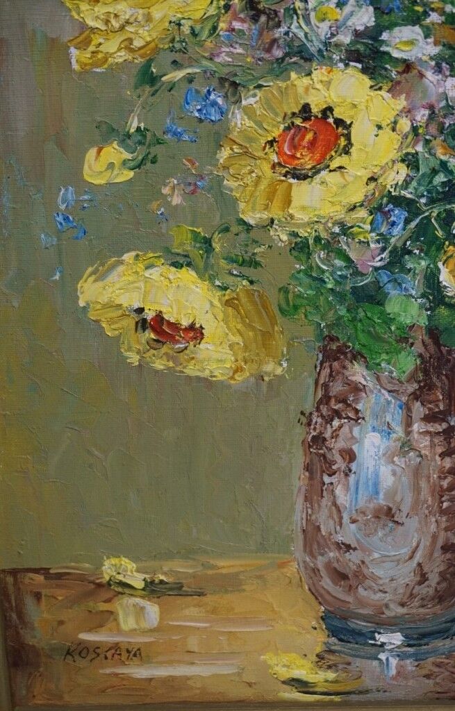 Tableau « Nature morte aux fleurs dans un vase »