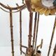 Suspension vintage 1970 pagode faux bambou