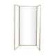 Rare store furniture triptych mirror of the 40s iron 140x160cm