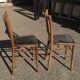 Pair of baumann wooden bistro chairs circa 1905