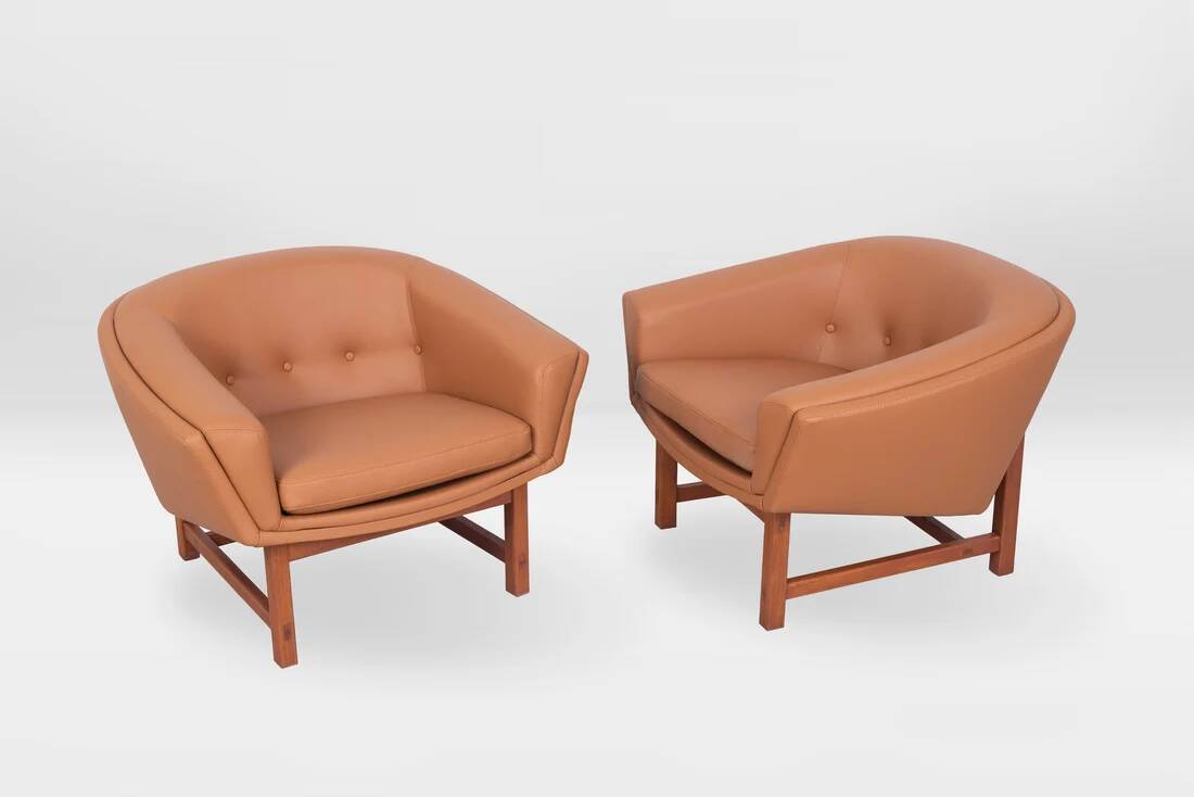 Pair of Corona lounge chairs by Lennart Bender, 1970