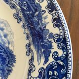 8 blue & white soup plates Broadhurst, Lunéville, Myott and Royal Sphinx Regout Maestricht