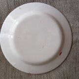 Two plates Les Islettes 19th century Rooster plate