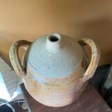 Stoneware vase with handles