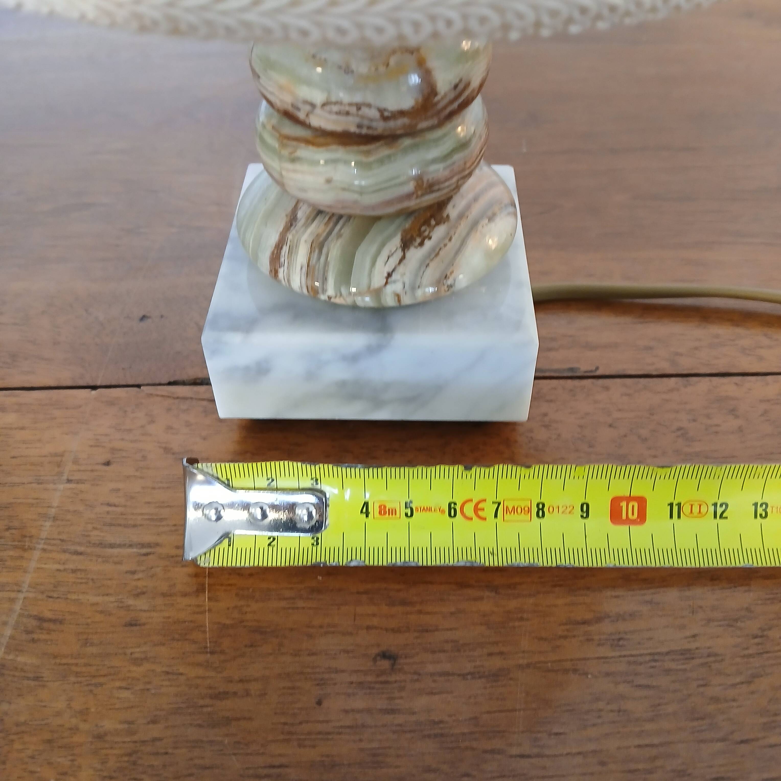 Marble and onyx table lamp, 1960