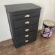 Vintage workshop maid restyled matte black