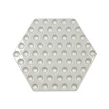 Space age white ceramic plate, Ennio Lucini, Gabbianelli Italy ca. 1970