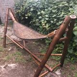 Bamboo hammock and its support