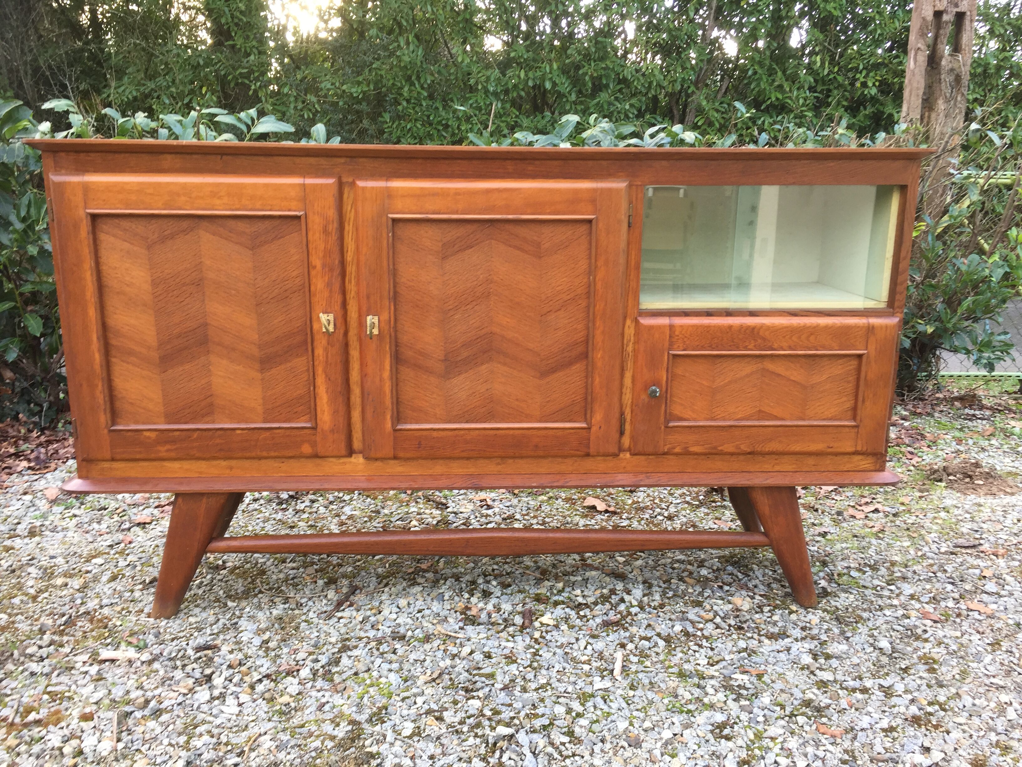 Sideboard in oak compass feet