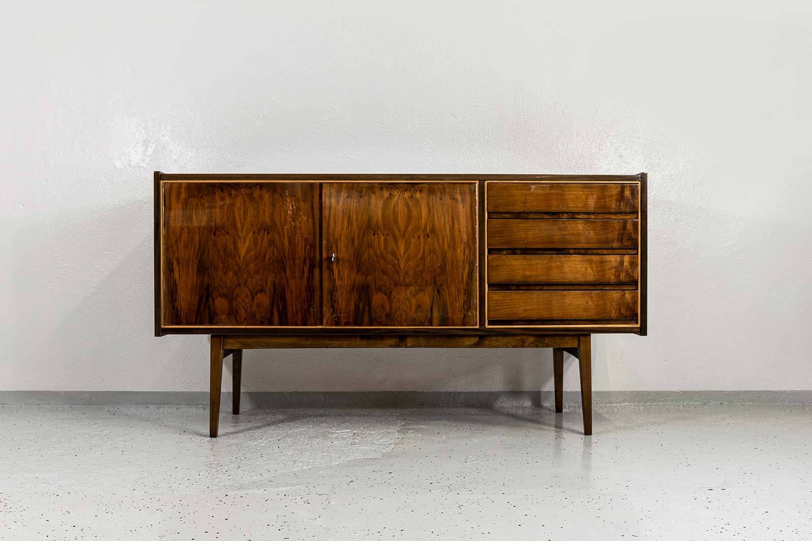 Vintage sideboard by S. Albracht by BZD, Poland, 1970s