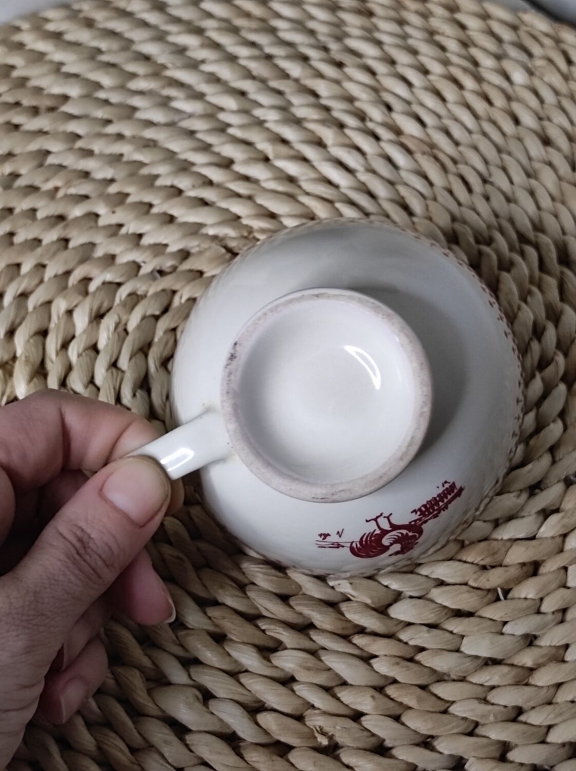 Old cottage-style cup