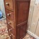 Antique oak chest of drawers - late 19th/early 20th century.