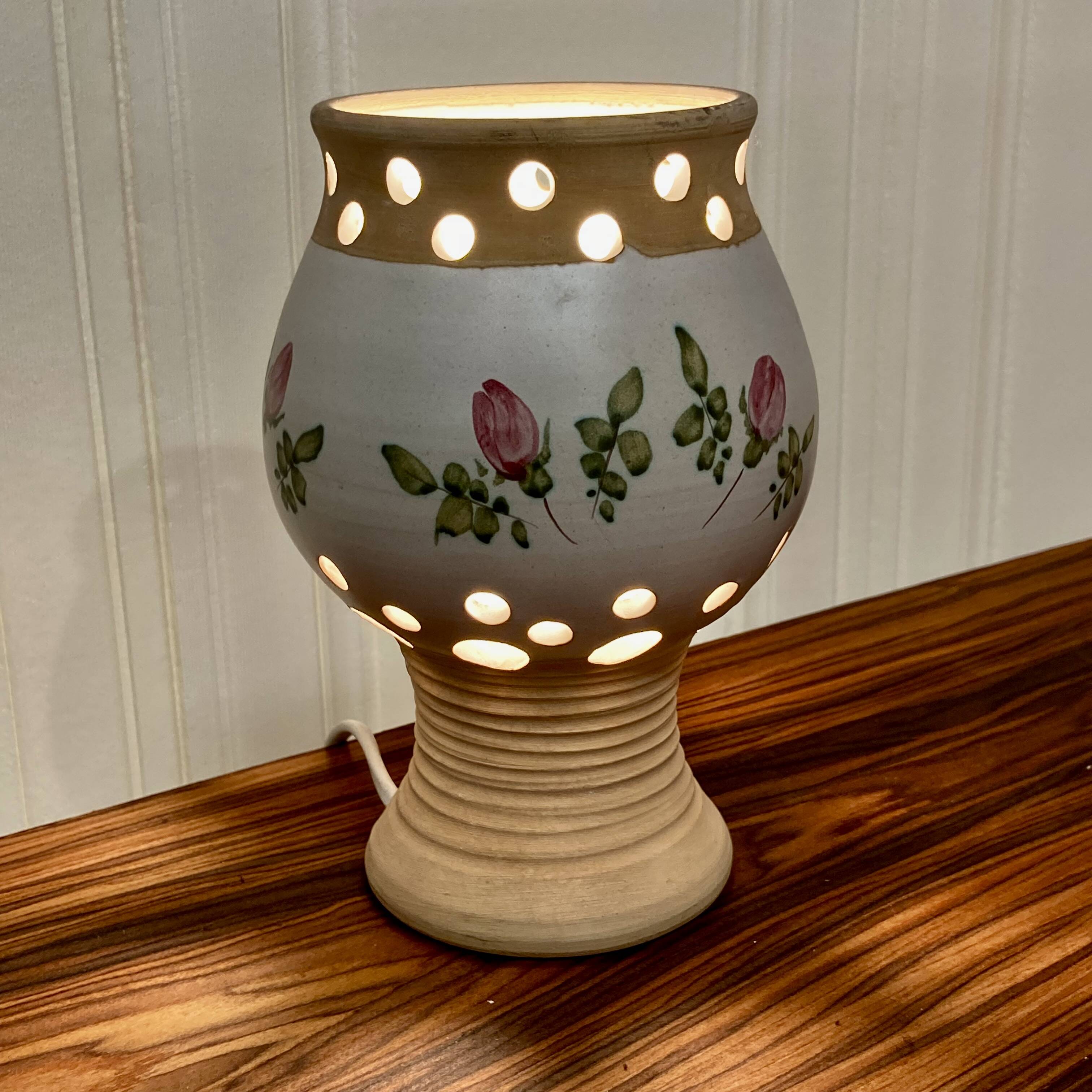 Terracotta lamp "scandinavian design 1960".