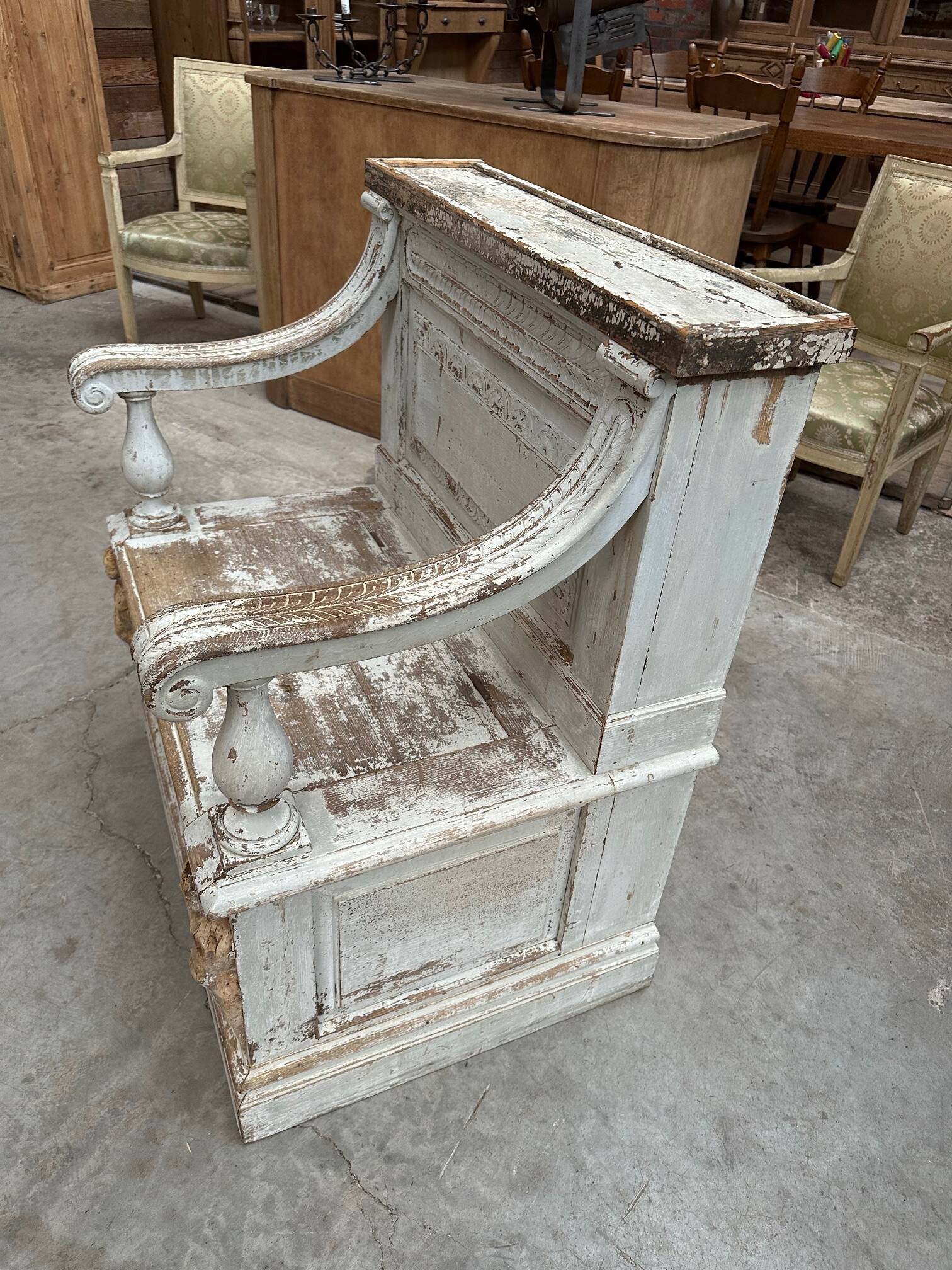 19th century church bench