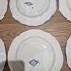 Lot of 6 flat plates Creil Montereau model Flora
