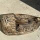 Large Timor mask in patinated wood H:50cm (2)