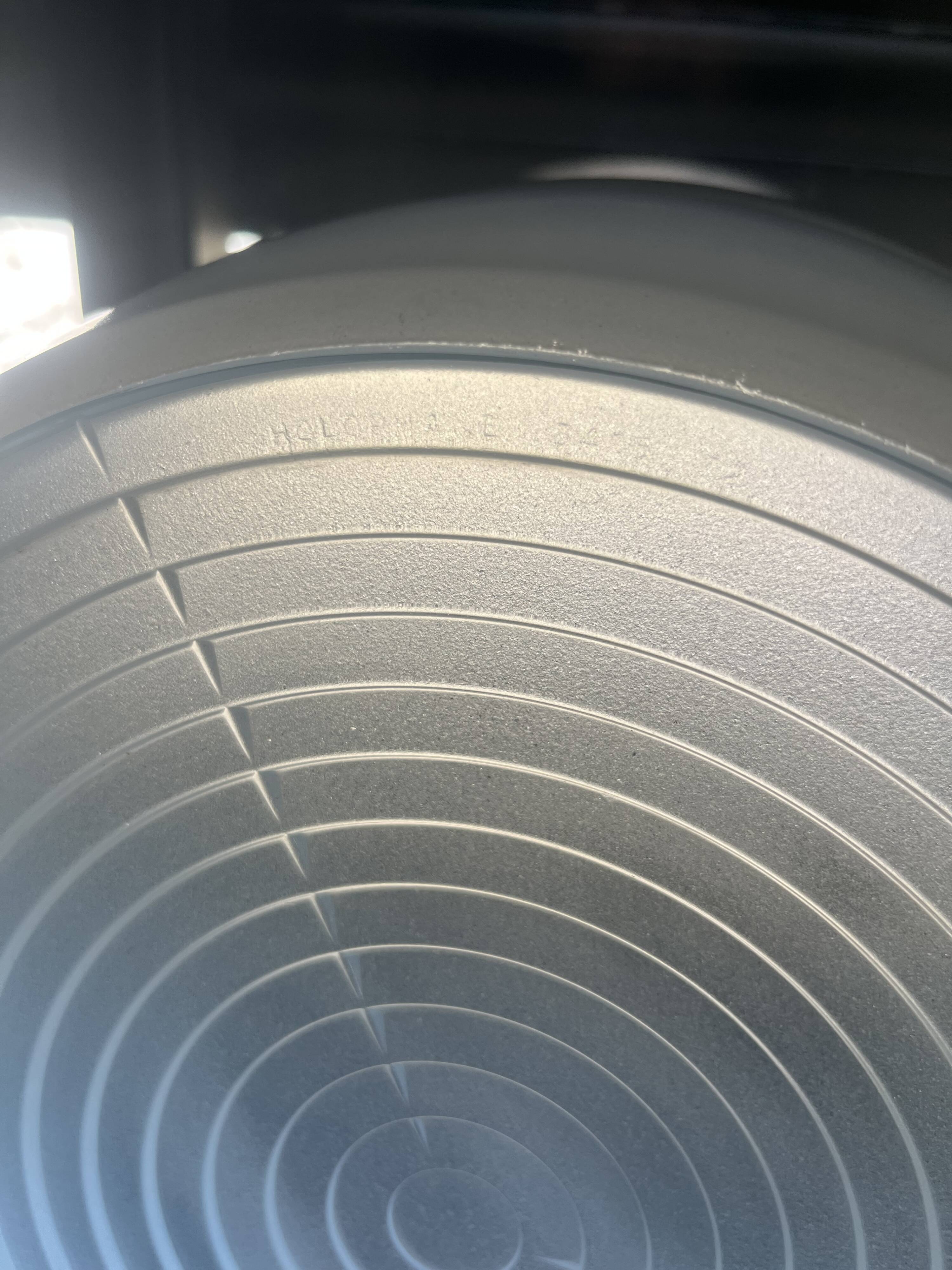 Holophane glass ceiling light