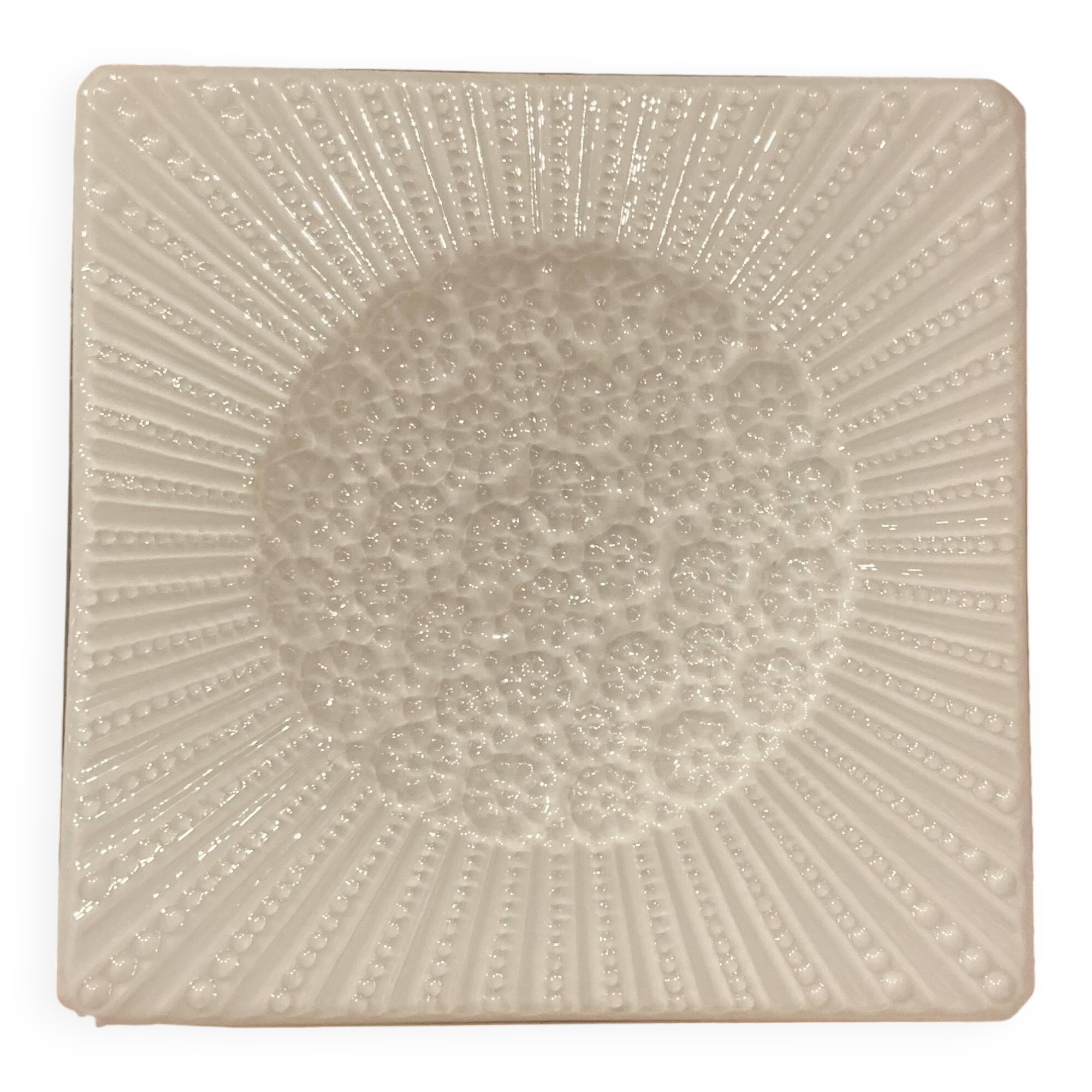 Large glass wall light, Scandinavian design, 1950s.