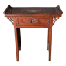 Chinese ironwood console XXth Mother-of-pearl decoration