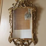 Magnificent gilded bronze mirror