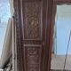Antique wardrobe in Henri II style – carved oak – 4 doors with mirror