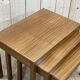 Suite of 3 teak pull-out tables from the 70s