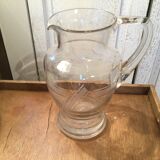 Old glass pitcher