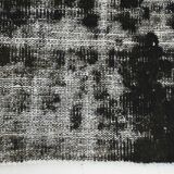 Black & gray antique handmade Turkish rug 259x175cm