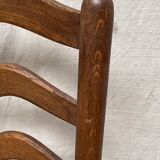 Pair of straw armchairs