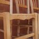 Set of 5 rustic straw chairs