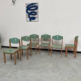 6 community chairs from the 80s