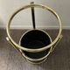 Vintage umbrella door in gilded metal 70s