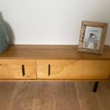 Light oak solid wood sideboard