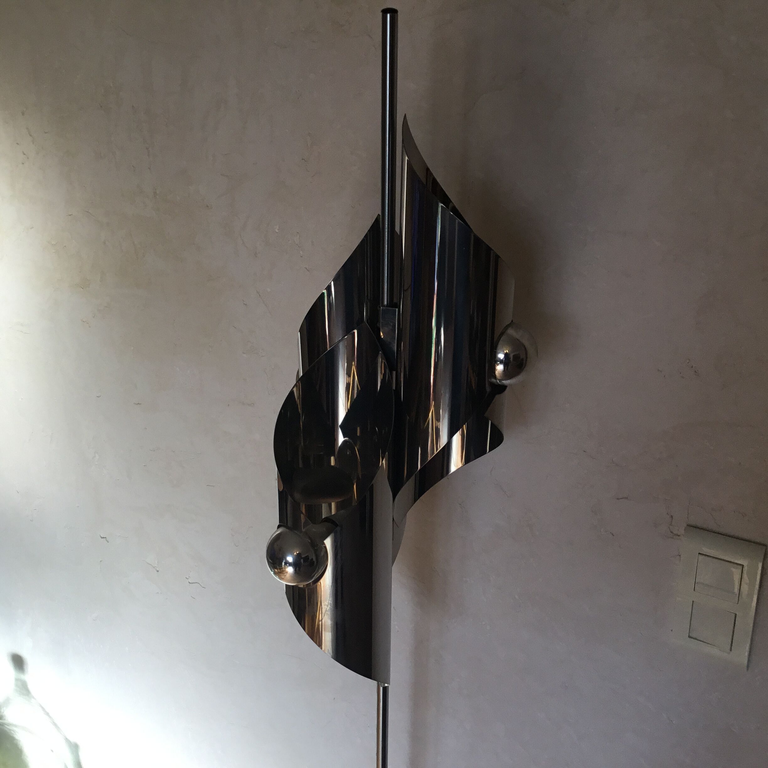 Lamppost and chandelier, Space age 1970 vintage UFO design