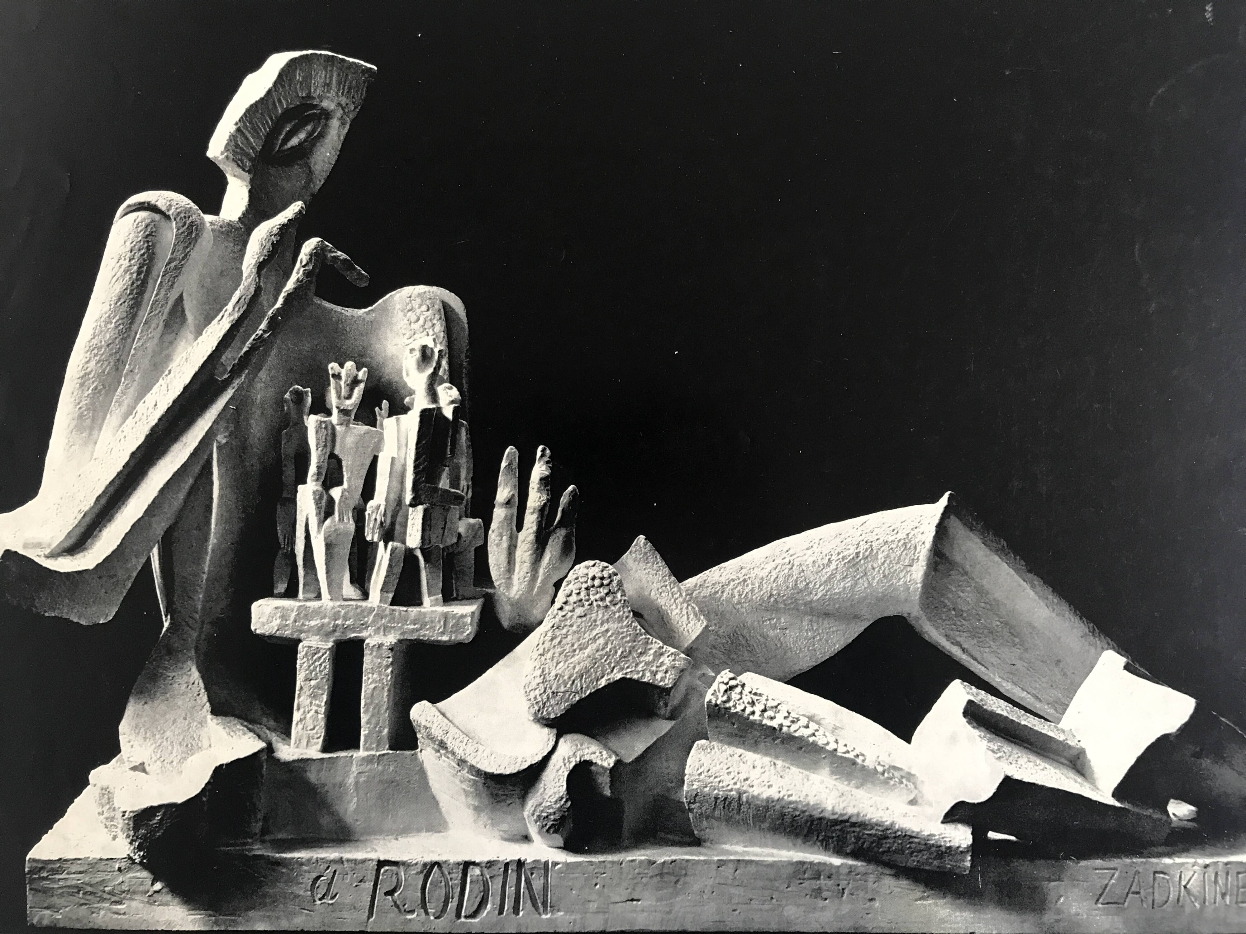 Tribute to Zadkine, Rodin Museum & Museum of Modern Art of the City of Paris, 1972-73