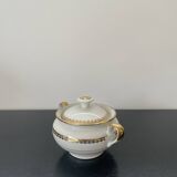 Limoges porcelain teapot and sugar bowl