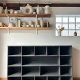 Craft furniture, painted wooden bookcase