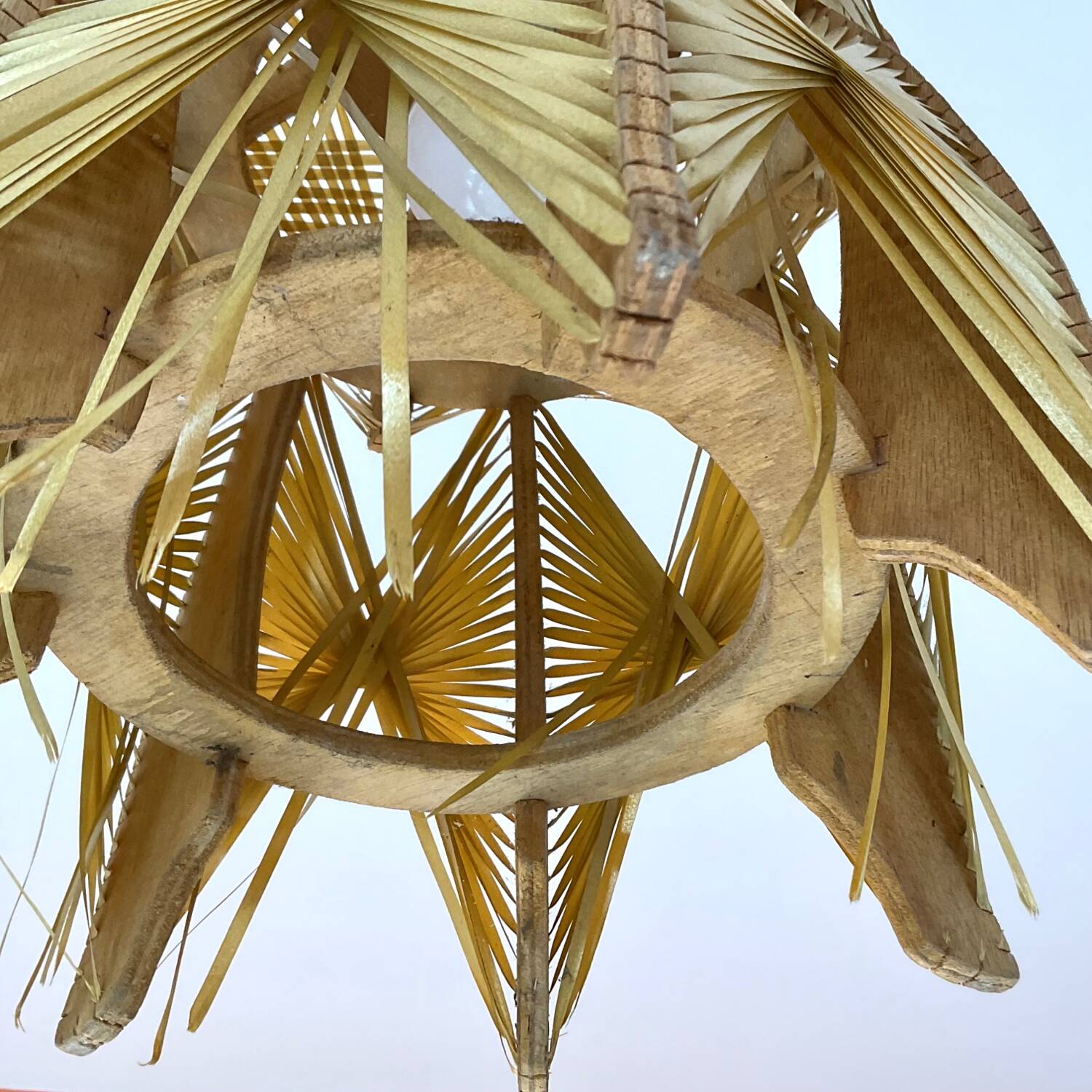 Vintage lampshade pendant