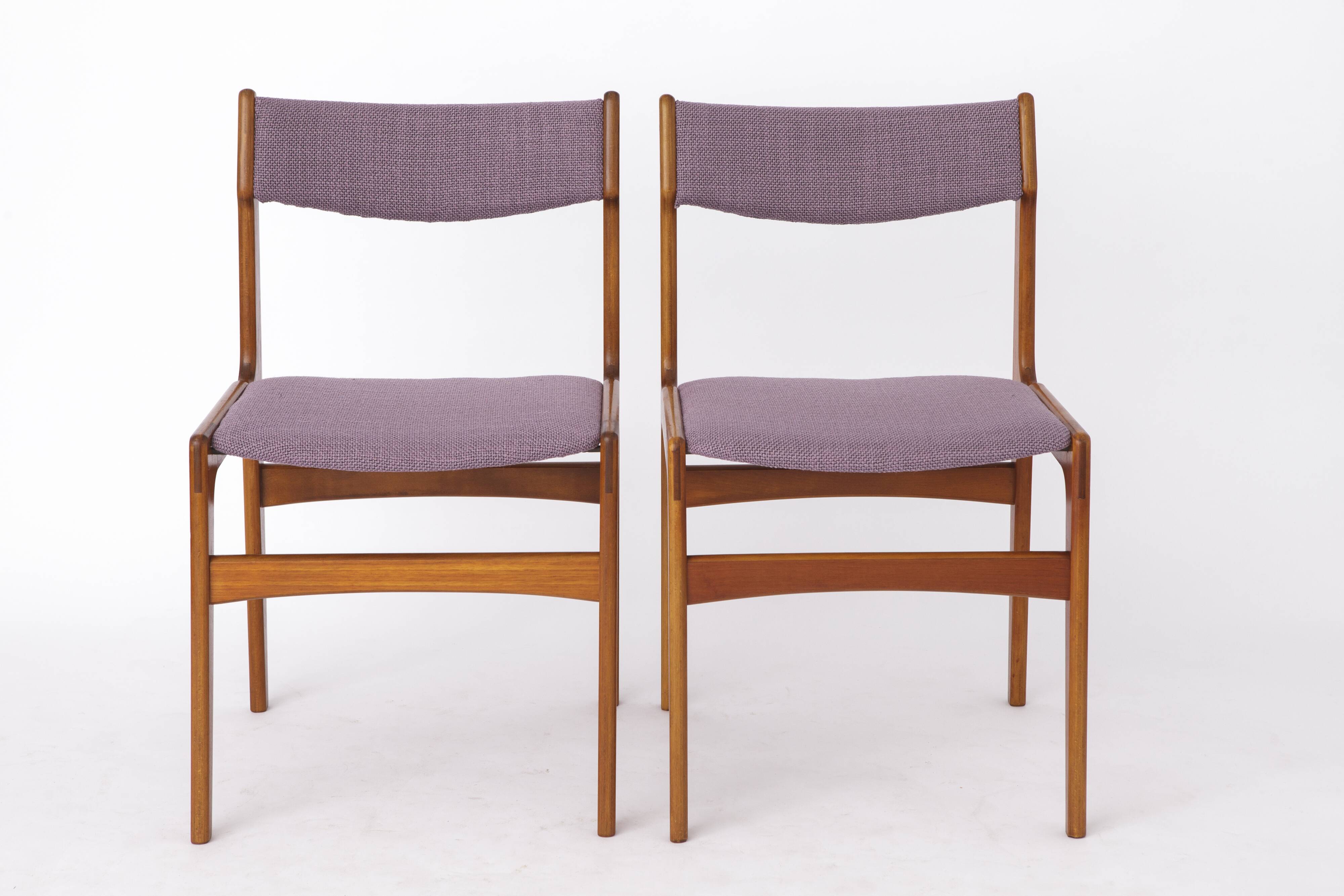 4 Mid-century Vintage Chairs, 1960s, Danish, Teak, Set of 4