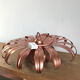 Vintage metal flower wall lamp