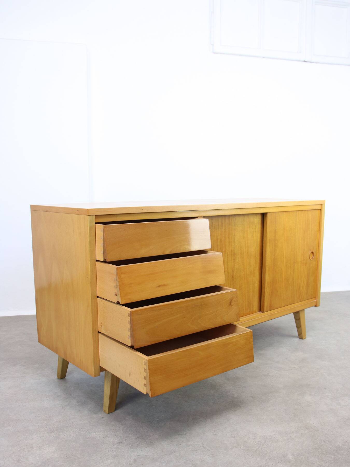 Mid-Century Italian Wooden Sideboard, 1950s