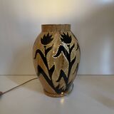 Ceramic tea light lamp, grandjean jourdan for vallauris