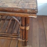 Vintage rattan coffee table