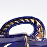 Large ceramic art deco vase by Odyv blue sèvres