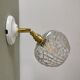 Vintage moulded glass globe wall light