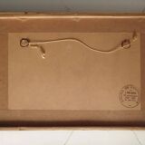 Hamlet in winter - Gouache signed Auzenet framed