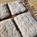 Handmade wool hallway rug, size 75 x 300 cm