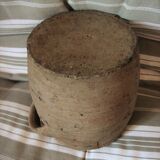 Terracotta clay pot with two handles