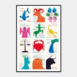 David Shrigley, Signs Of The Zodiac, 2024