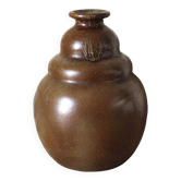 Coloquinte Vase Bordeaux Art Ceramics